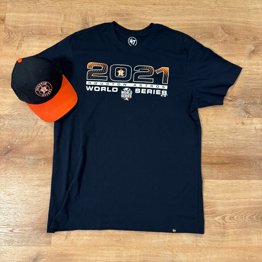 Houston Astros 2021 World Series Bundle | '47 Tee & Fan Favorite Hat